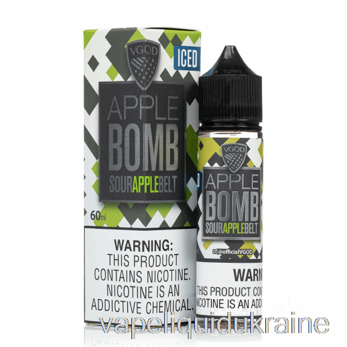 Vape Ukraine Iced Apple Bomb - VGOD E-Liquid - 60mL 0mg